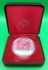 1980 Canada Silver Dollar Coin, Arctic Territories Polar Bear RCM Royal Canadian