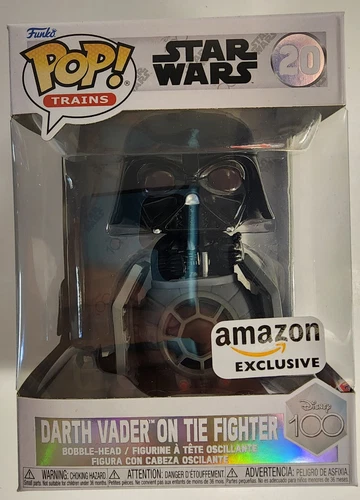 Funko Pop! Trains Star Wars Darth Vader on Tie Fighter #20 Amazon Exclusive D100