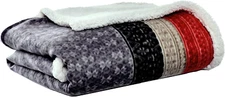 Eddie Bauer - Throw Blanket, Super Soft Reversible Sherpa Bedding, Ideal Christm