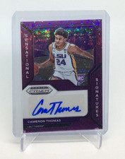 2021/22 Prizm Draft Signatures - CAMERON THOMAS - PURPLE CIRCLES RC AUTO #39/50