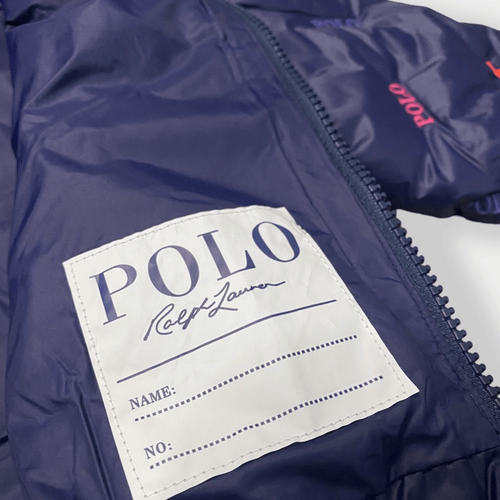 Polo Ralph Lauren Toddler Unisex Navy Logo Quilted Down Jacket size 3T (b) New - Picture 7 of 12
