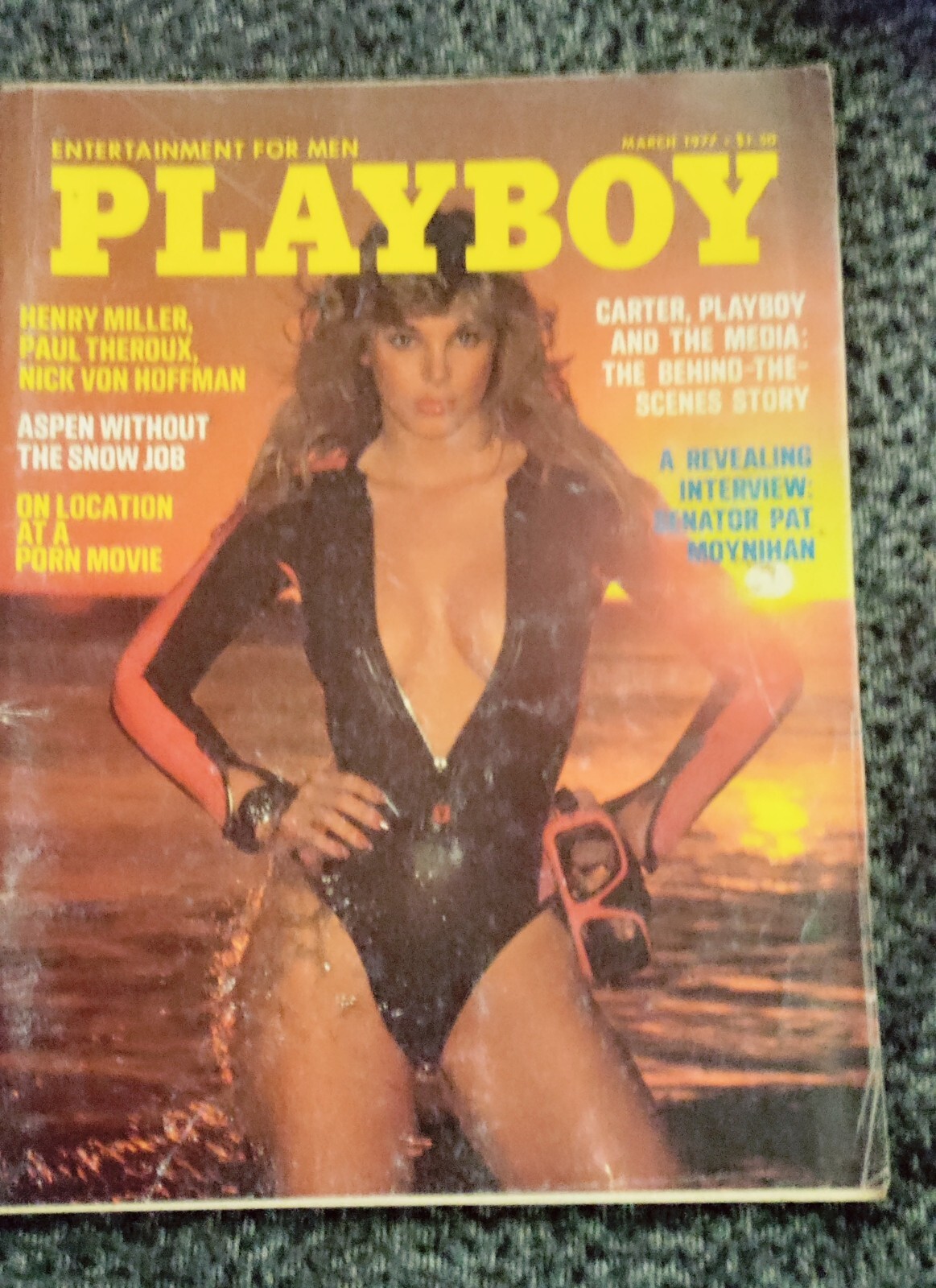 💥PLAYBOY MARCH 1977  -PLAYMATE NICKI THOMAS - LILLIAN MULLER