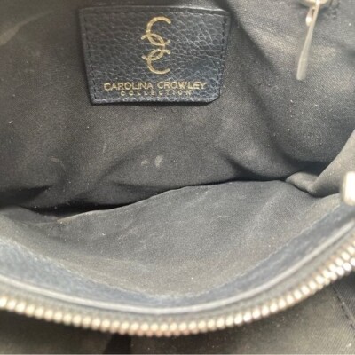 Carolina Crowley Collection Backpack Black Cowhide Leather *Has Staining* Carolina Crowley Collection Backpack Black Cowhide Leather  main image 3