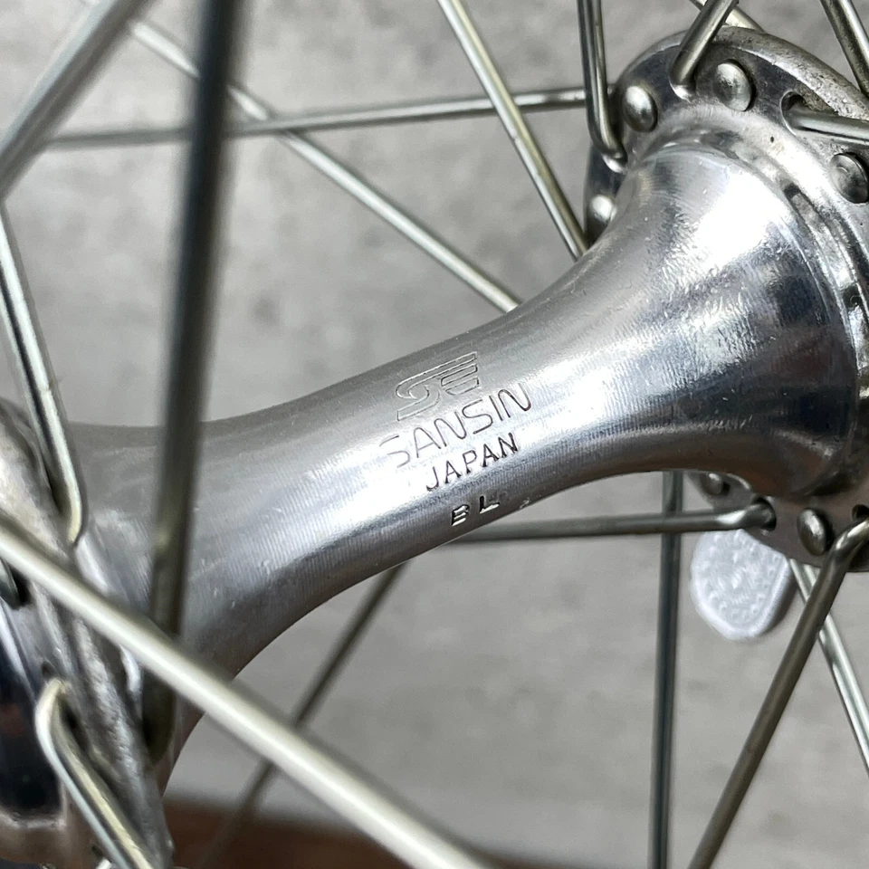 Aro de llanta de rueda delantera Ukai Speedline 26 pulgadas vintage Sansin 26 QR negro MTB Cruiser Foto 4 de 4