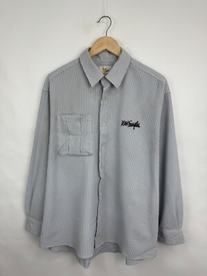 Mark Gonzales What it Isn't Button Up Shirt Rare Retro Y2K