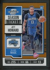 2023-24 JETT HOWARD 44/49 PANINI CONTENDERS OPTIC ORANGE SEASON TICKET ROOKIE RC