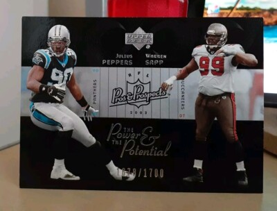 2003 Pros & Prospects The Power & Potential /1700 Julius Peppers Warren Sapp HOF