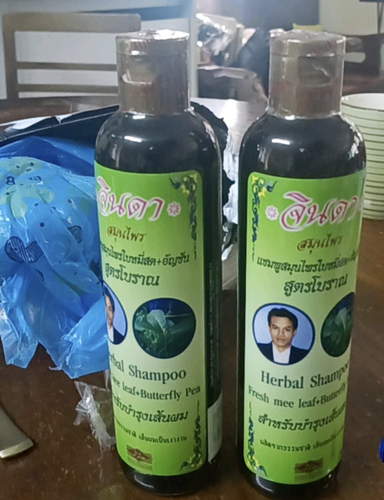 2x Jinda Herbal Shampoo Fresh Mee Ancient formula Natural for Hair growth 250 ml - Picture 5 of 12