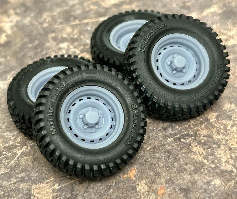 1/24 Scale: 18-Inch “Off-Road Chevy Truck Rally” Wheels W/ Mud Tires ...