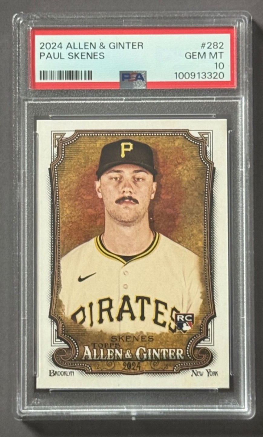 Paul Skenes RC 2024 Topps Allen & Ginter #282 - PSA 10 - Rookie Pirates 💥ROY💥