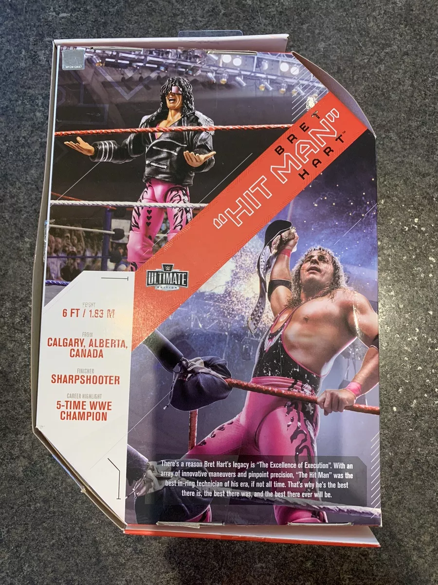 WWE Bret Hart Ultimate Edition Series #2 Mattel Figure Hitman Wrestling RARE