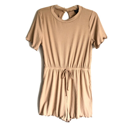 Rue 21 Sz L Short Sleeves Romper Jumper One Piece Shorts New