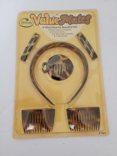 Vintage Goody Headband Clincher Comb Barrettes Side Combs #7061