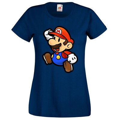 Youth Designz Damen T-Shirt Mario Print Lustig Spruch Luigi Peach Gaming Nerd