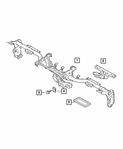 Soporte del panel de instrumentos para Dodge Sprinter 2500 2004-2006 (N/P 5122400AA)