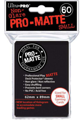 Ultra Pro 4 x Deck Protector (84021) Sleeves Black -Schwarz (4 x 60 small matt)