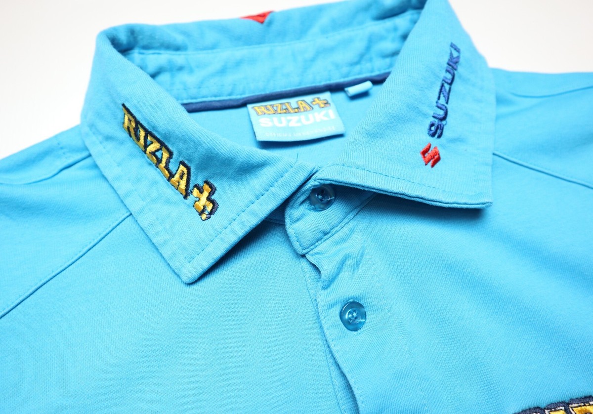 RIZLA + SUZUKI サイン入りシャツ Lサイズ RIZLA SUZUKI TEAM MotoGP RACING POLO SHIRT JERSEY TOP