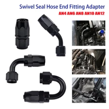 AN4 AN6 AN8 AN10 AN12 Swivel Hose End Fitting Adapter for Braided CPE Fuel Line