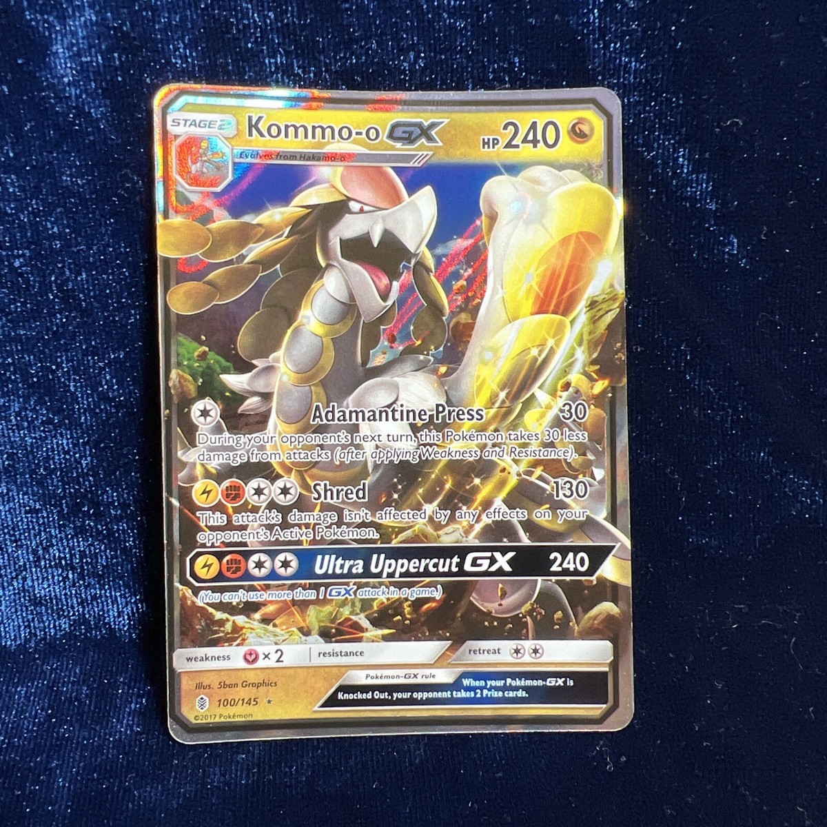 ポケモンカードゲーム koma Kommo-o GX 100/145 Pokemon Card Ultra Rare Guardians Rising