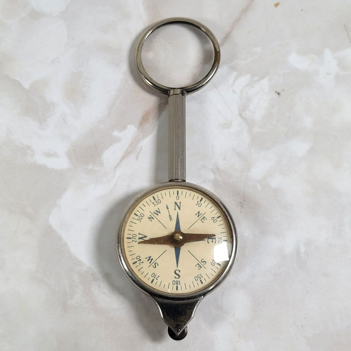 Vintage Opisometer Map Measure Compass Magnifying Glass