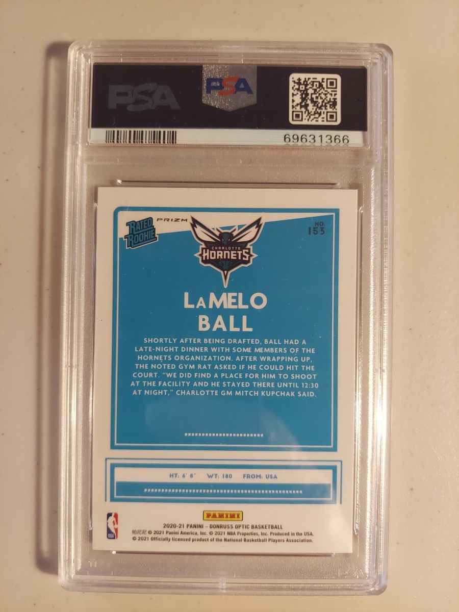LAMELO BALL 2020 DONRUSS OPTIC HYPER PINK PRIZM PSA 10 GEM
