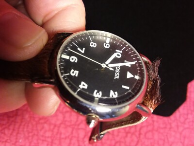 Fossil Watch black facing cow hide band Fossil Cuff Band Watches for Men | Mercari main image 4