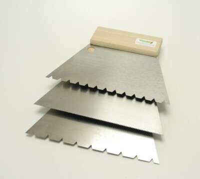 Zahnspachtel 18 cm Kleberspachtel TKB Spachtelzahlung PVC Parkett Fliesen