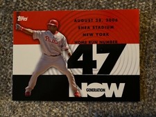 2007 Topps Generation Now Insert #GN47 Phillies Ryan Howard Baseball Card