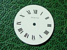 QUADRANTE PER OROLOGIO DA POLSO " ZENITH " NUMERI ROMANI FONDO BIANCO - NUOVO -