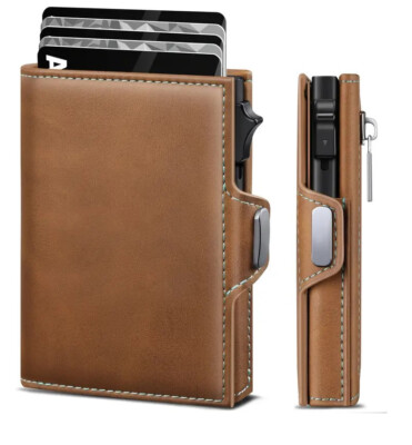 Slim Wallet Geldbeutel Smart RFID Schutz Geldbörse Karten Etui Portemonnaie 