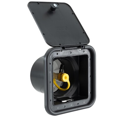 RecPro RV Propane Hook Up Box | 1/4 in. Quick Connect Adapter | Brass Fittings