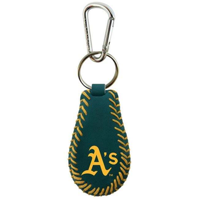 Oakland A s Team Color Baseball Keychain