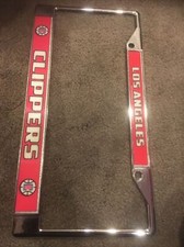 Los Angeles Clippers LBL Chrome Frame Metal License Plate Tag Cover Basketball