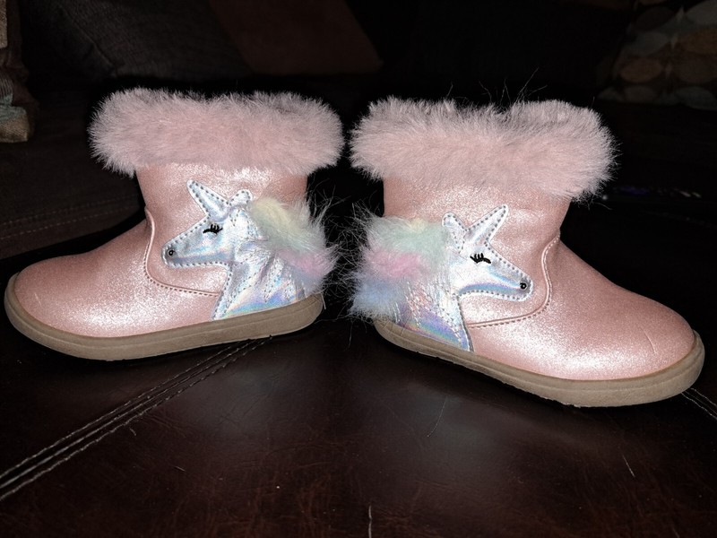 Toddler Girl's Unicorn Winter Boots Size 6M * Sugar Brand * Great Condition!