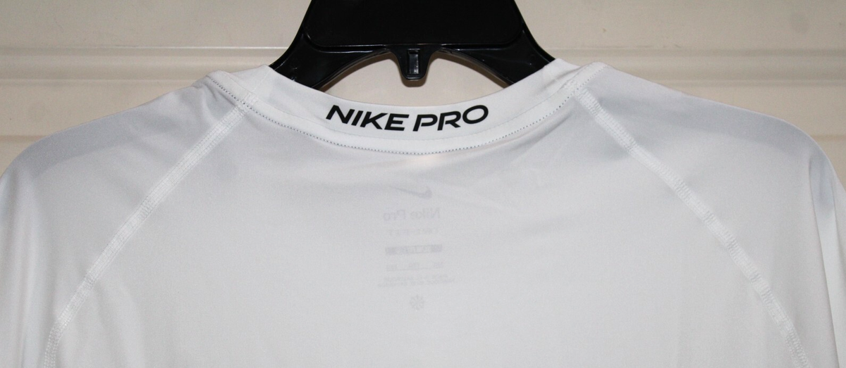 NWT Nike Pro Dri-FIT Training Swoosh Men's XXL Slim Fit White T