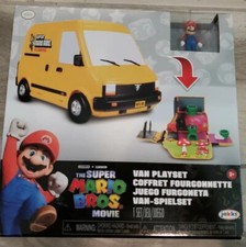 Super Mario Bros Movie Van Playset NEW 2023 w/ 1" Mario Figure
