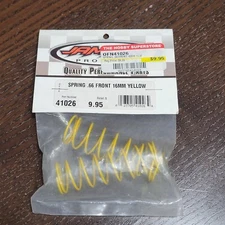 OFNA Racing 41026 FRONT .66 Shock Springs 16mm ~ Yellow ~ NIP NOS Vintage