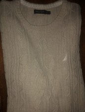 Mens Nautica Long Sleeve Crewneck Cableknit Sweater Size XL - EUC