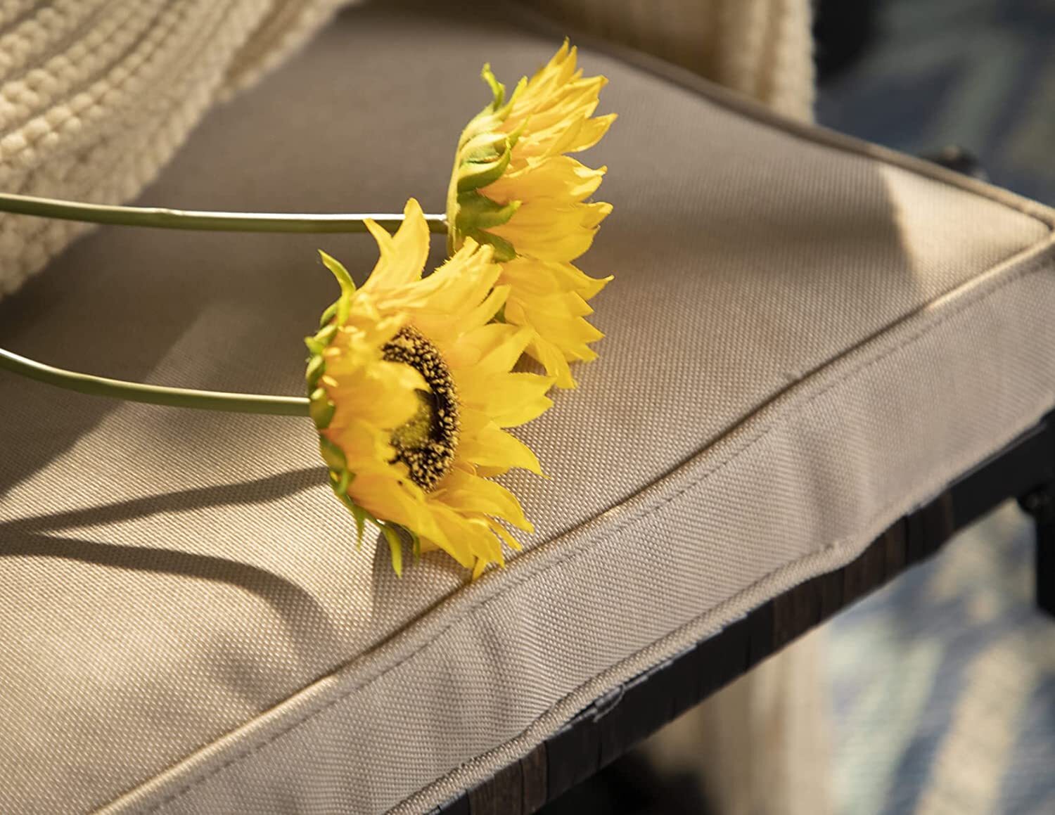 Swivel Patio Dining Chair Set of 2 Metal Wicker Chairs Rattan Outdoor Furniture eBay