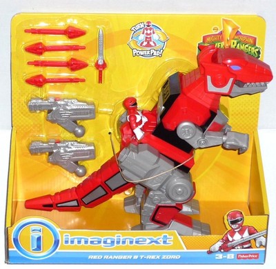 imaginext power rangers t rex