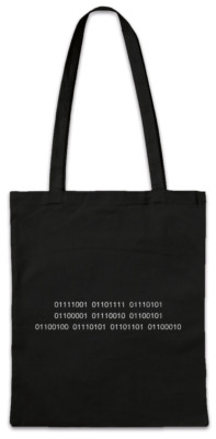 You Are Dumb Stofftasche Einkaufstasche Fun Nerd Binary Code Programmer Science