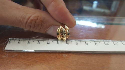 ANELLO DA DONNA SENZA PIETRE IN ORO GIALLO 18KT 4,2 GRAMMI (5572) N15 - Foto 10 di 11