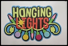 Hanging Lights Title Handmade Paper Piecing Embellishment for Cards Pages PCC