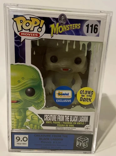 Funko Pop Creature From The Black Lagoon GITD Gemini Exclusive VVGS Graded 9.0