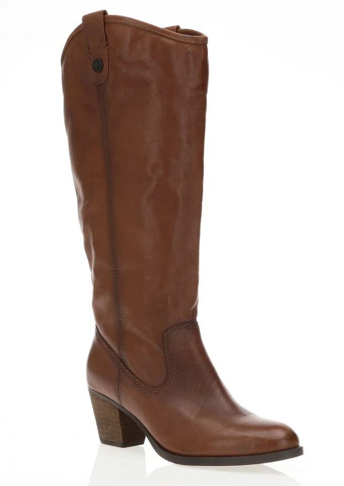 Botas de montar altas de cuero marrón tostado Taylor FRANCO FORTINI 235625 talla 6,5 M Foto 2 de 4