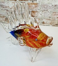 Hand Blown Art Glass Murano Fish Figurine NICE