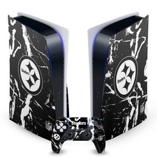 OFFICIAL NFL PITTSBURGH STEELERS VINYL SKIN FOR PS5 DISC CONSOLE  DUALSENSE