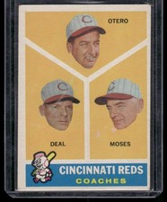 1960 Topps #459 Cincinnati Reds Reggie Otero Cot Deal Wally Moses