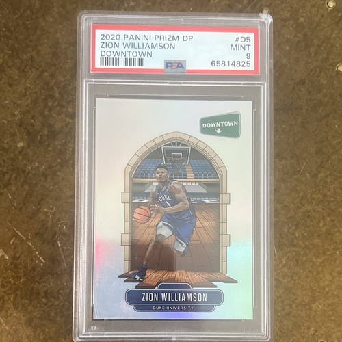 Panini 2020-21 Prizm Draft Picks Downtown Zion Williamson Duke #D-5 PSA 9
