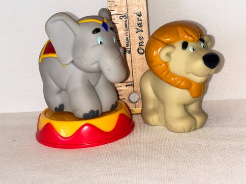 3 Little Tikes Grueso Circo León Elefante Soporte Niños Juguete Figura Connect Zoo 3" - Imagen 2 de 15
